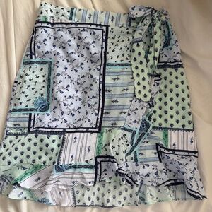 LOFT Patchwork Wrap  Skirt